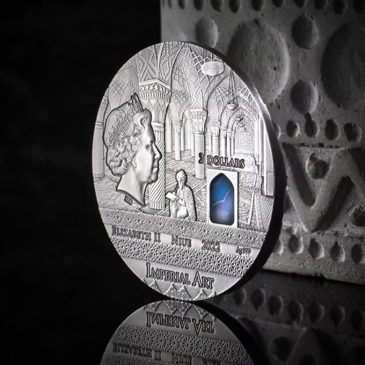 Niue: Imperial Art - Persia 2 uncje Srebra 2022 High Relief Antiqued Coin