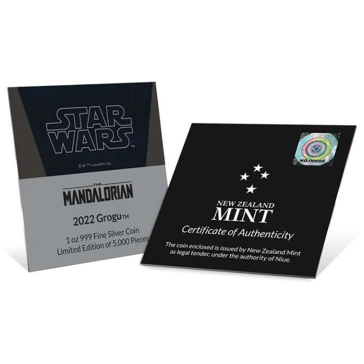 Niue: Star Wars The Mandalorian – Grogu 1 uncja Srebra 2022 Proof