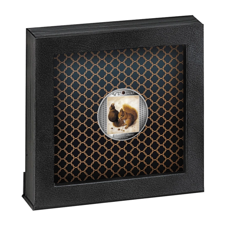 Cameroon: Albrecht Dürer - Wiewiórki kolorowane Srebro 2021 Proof