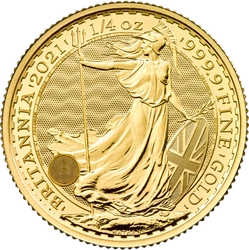 Britannia 1/4 uncji Złota 2021