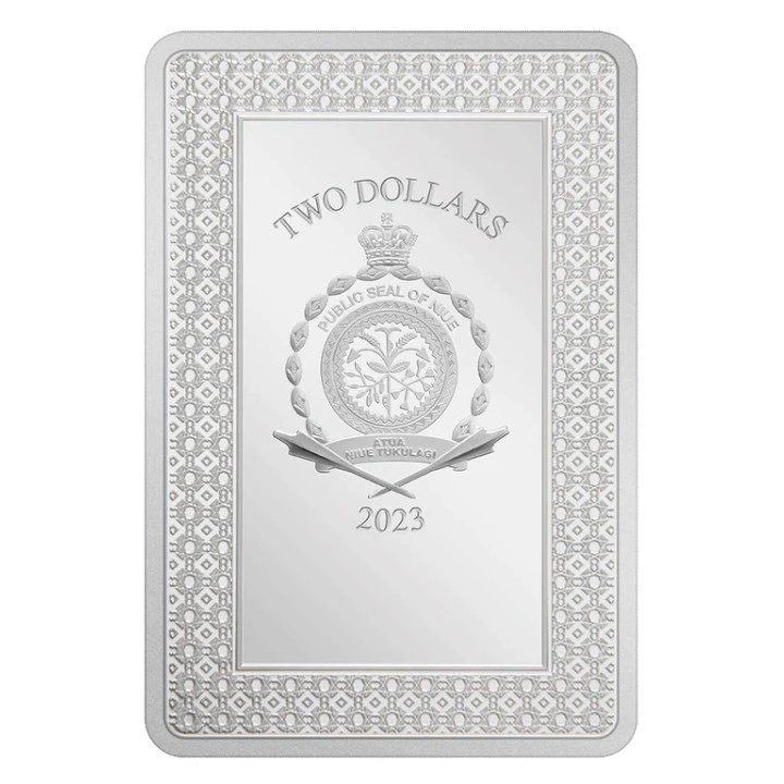 Niue: Tarot Cards – Wheel of Fortune kolorowany 1 uncja Srebra 2023 Proof