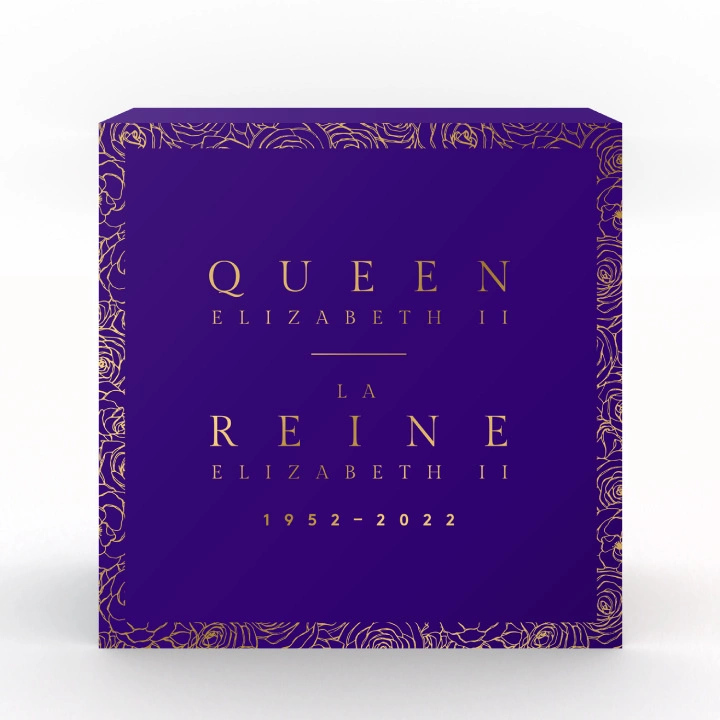 Canada: Queen Elizabeth II's Royal Cypher $20 Srebro 2022 Black Rhodium Matte Proof