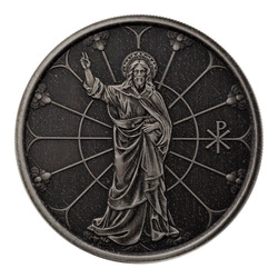 Samoa: Light of Christ 1 uncja Srebra 2022 Antique Coin