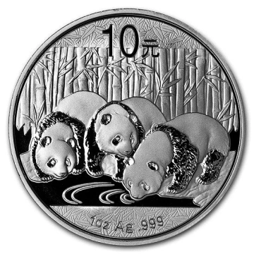 Chińska Panda 1 uncja Srebra 2013