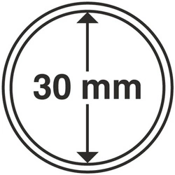 Leuchtturm - Plastikowy kapsel na monetę 30 mm 100 sztuk