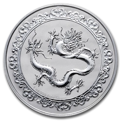 Niue: Niebiańskie Zwierzęta - Zielony Smok 1 uncja Srebra 2019