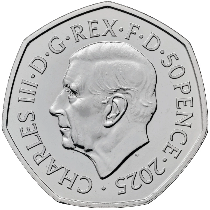 The 80th Anniversary of VE Day 50p Miedzionikiel 2025