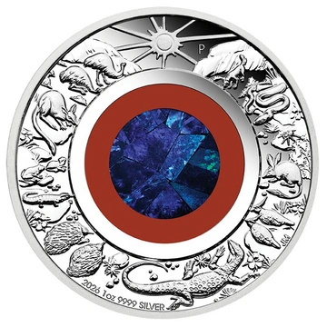 Perth Mint: Lunar III - Rok Konia 1 uncja Srebra 2026 Proof Opal
