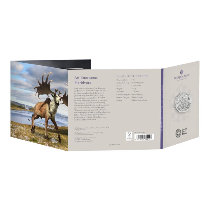 Ice Age Giants - Giant Deer 50p Miedzionikiel 2024