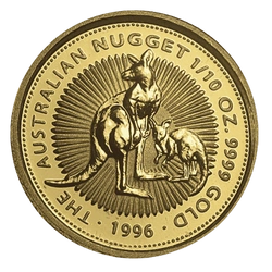 Australijski Kangur - Samorodek 1/10 uncji Złota 1996
