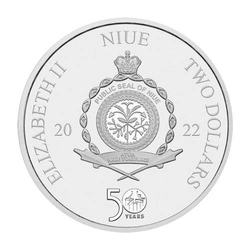 Niue: The Godfather "Red Rose" kolorowany 50. rocznica filmu 1 uncja Srebra 2022 Enameled Coin "I DON'T APOLOGIZE TO TAKE CARE OF MY FAMILY"