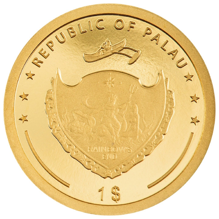 Palau: Four-leaf Clovers - Gold Luck 1 gram Złota 2024 Proof