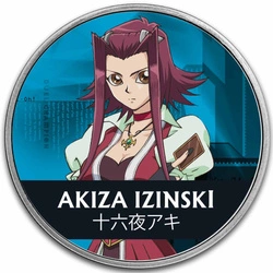 Niue: Yu-Gi-Oh! Akiza Izinski kolorowana 1 uncja Srebra 2024 Slab