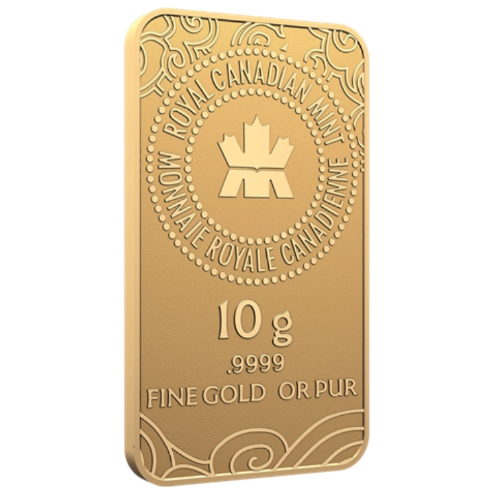 Sztabka The Royal Canadian Mint - Lunar Year of the Snake 10 gramów Złota 2025 LBMA GD Refiner