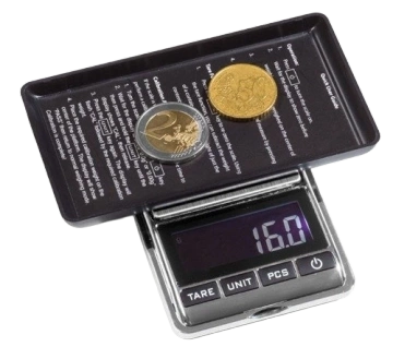 Leuchtturm - Cyfrowa waga do monet LIBRA. Zakres pomiaru: 0,01-100 g