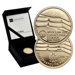 Wrocław 2016 Europejska Stolica Kultury 100 zł Złoto Proof 