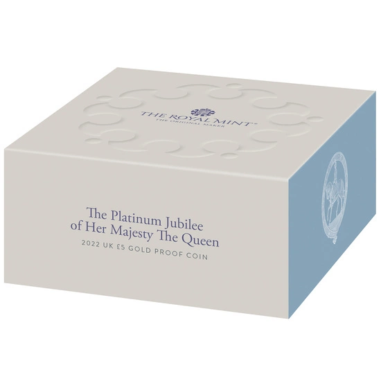 The Platinum Jubilee of Her Majesty The Queen £5 Złoto 2022 Proof
