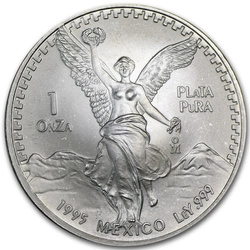 Mexican Libertad 1 uncja Srebra 1995