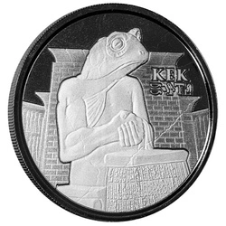 Czad: Egyptian Relic - Kek Frog God 1 uncja Srebra 2022 Proollike