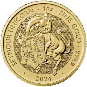 The Royal Tudor Beasts: The Seymour Unicorn 1 uncja Złota 2024
