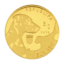 Croatia: Dalmatian Dog 1/16 uncji Złota 2021