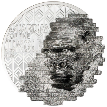 Cook Islands: Reconstruction Gorilla 2 uncje Srebra 2025 Proof