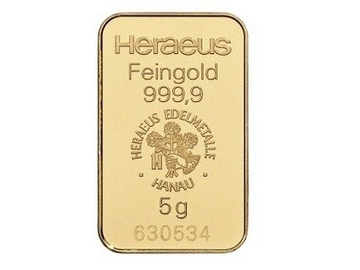 Sztabka Złota 5 g Heraeus - Niesortowana