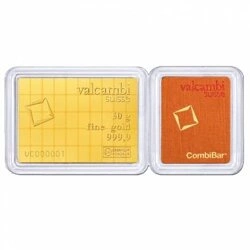Sztabka Valcambi 50 x 1 gram Złota CombiBar LBMA GD Refiner
