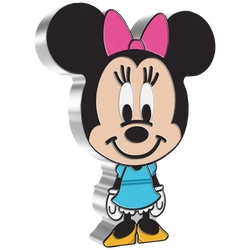 Niue: Disney - Minnie Chibi Coin kolorowany 1 uncja Srebra 2021 Proof