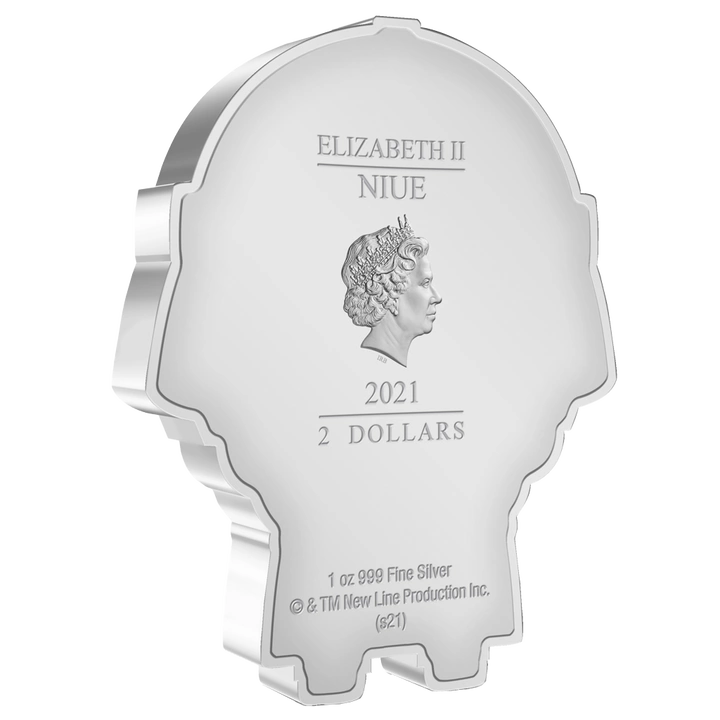 Niue: The Lord of the Rings - Gimli Chibi Coin kolorowany 1 uncja Srebra 2021 Proof