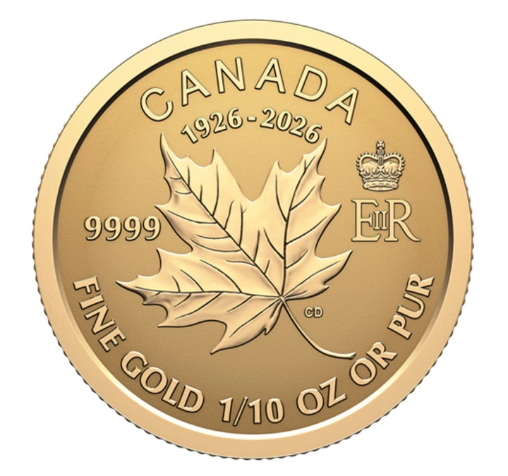 Kanada: Zestaw 4 Złotych Monet Commemorate the 100th Birthday of Queen Elizabeth II 2026
