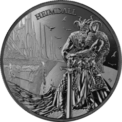 Ragnarök: Heimdall 1 uncja Srebra 2025 (Black Silver)