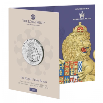 The Royal Tudor Beasts: Lion of England Miedzionikiel 2022 