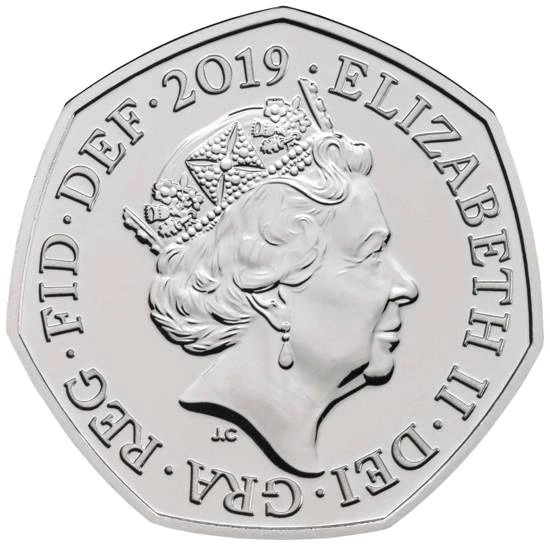 Zestaw British Culture - 50 lat monety 50 pensów Miedzionikiel 2019