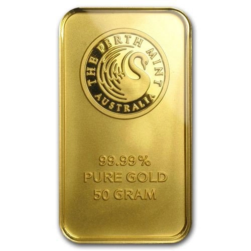 The Perth Mint: Sztabka 50 gramów Złota LBMA GD Refiner