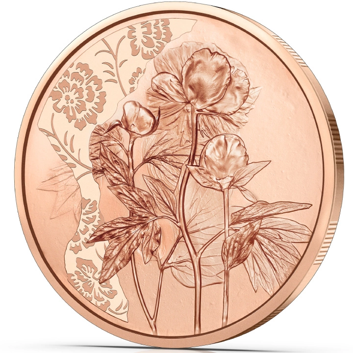 The Peony 10 Euro Miedź 2024