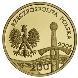Jeździec Piastowski 200 zł 2006 Proof