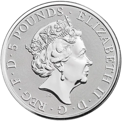 Bestie Królowej: Biały Lew Mortimerów 2 uncje Srebra 2020