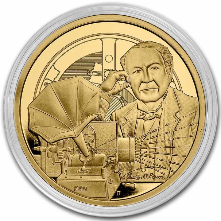 Niue: Icons of Inspiration - Thomas Edison 1 uncja Złota 2023