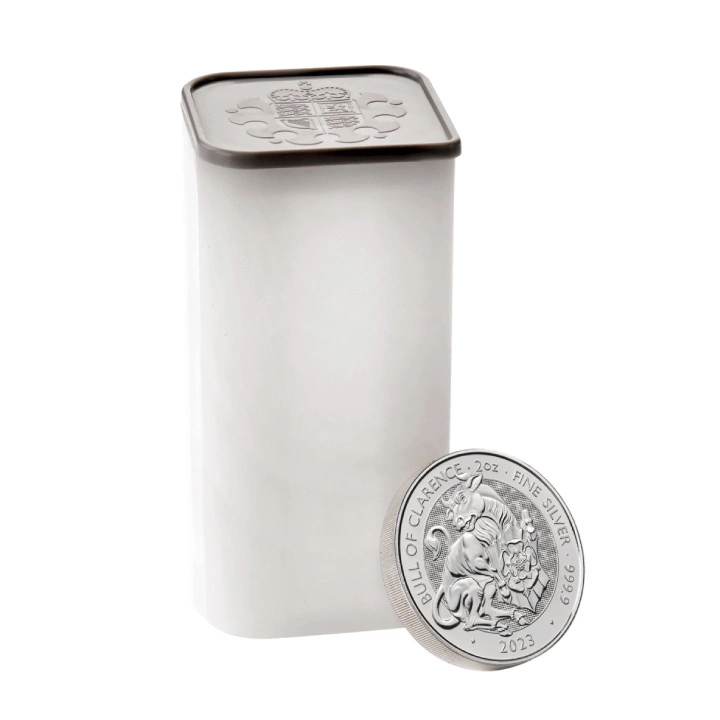 The Royal Tudor Beasts: The Bull of Clarence 2 uncje Srebra 2023