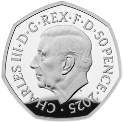 Mary Poppins kolorowana 50p Srebro 2025 Proof 