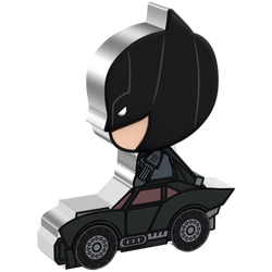 Niue: The Batman - Batman Day Chibi Coin kolorowany 1 uncja Srebra 2022 Proof