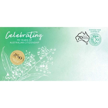 70. rocznica Australian Citizenship Brąz Aluminiowy 2019 (moneta w karcie)