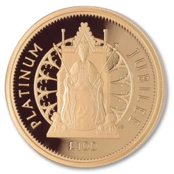 Queen Elizabeth II Platinum Jubilee 1 uncja Złota 2022 Proof NGC First Day of Issue PF70 Ultra Cameo