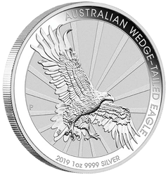 Orzeł Australijski 1 uncja Srebra 2019