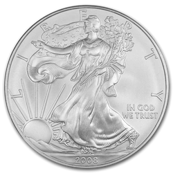 Amerykański Orzeł 1 uncja Srebra 2008