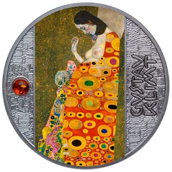 Cameroon: Gustav Klimt - Nadzieja II kolorowana Srebro 2022 Proof