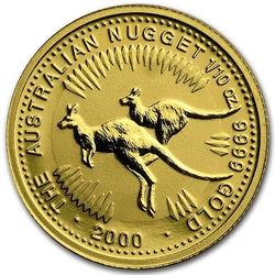 Australijski Kangur - Samorodek 1/10 uncji Złota 2000
