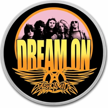 Niue: Aerosmith 'Dream On' 50. rocznica kolorowany 1 uncja Srebra 2023 Slab