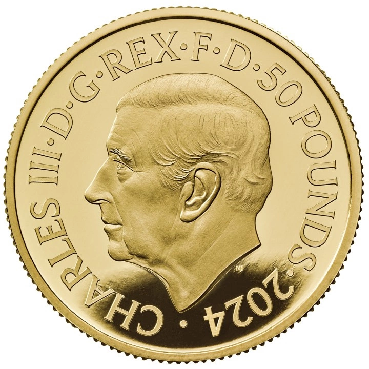 Zestaw 6 monet Premium Britannia Złoto 2024 Proof